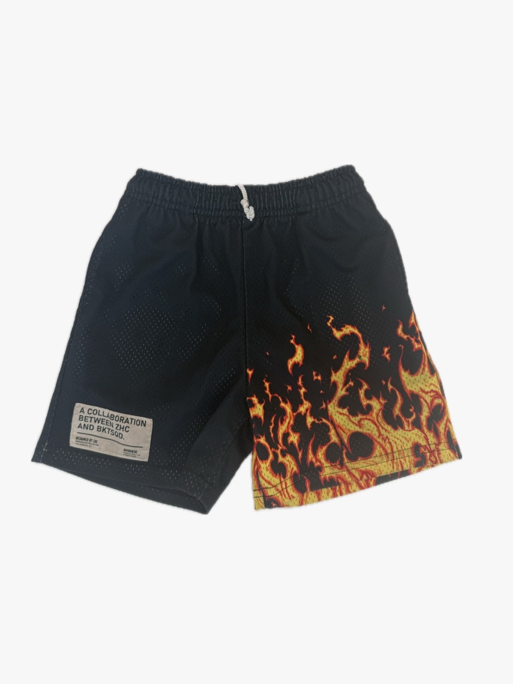 BKTSQD X ZHC Flame Basketball Shorts